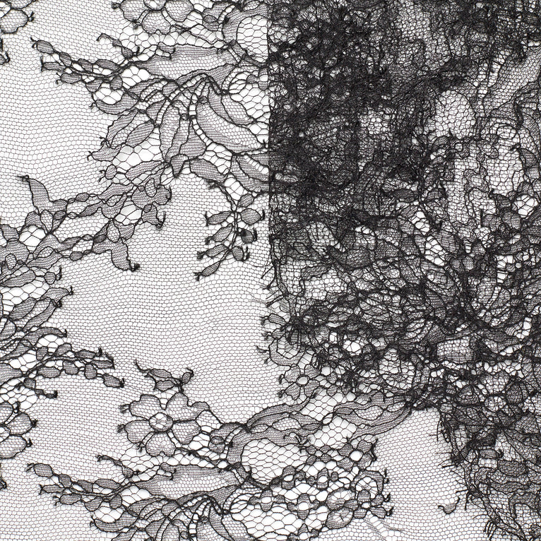 T23M04353 | Scalloped Floral Chantilly Lace - view 2