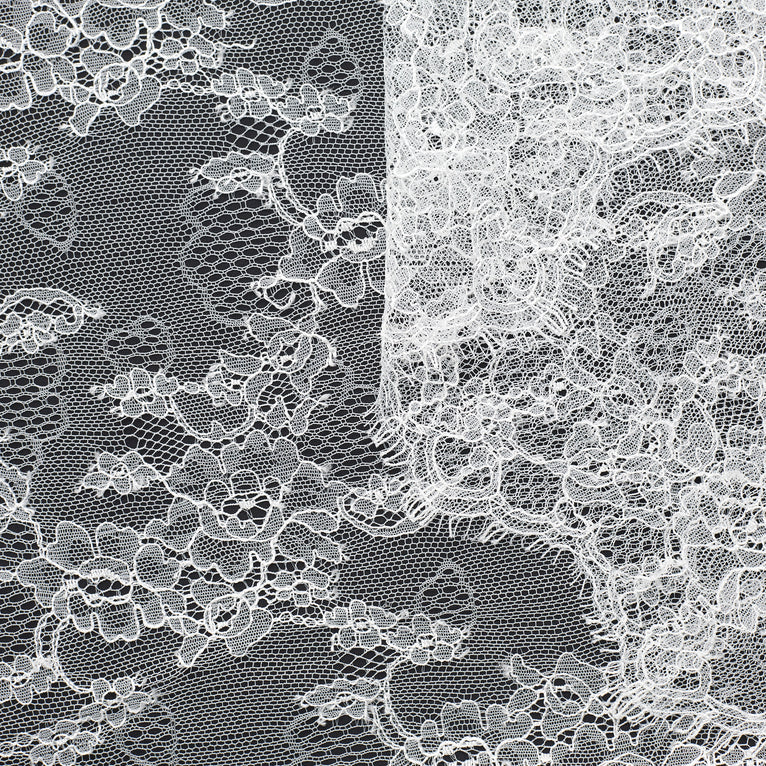 T23M04354 | Scalloped Flowers Chantilly Lace - view 1
