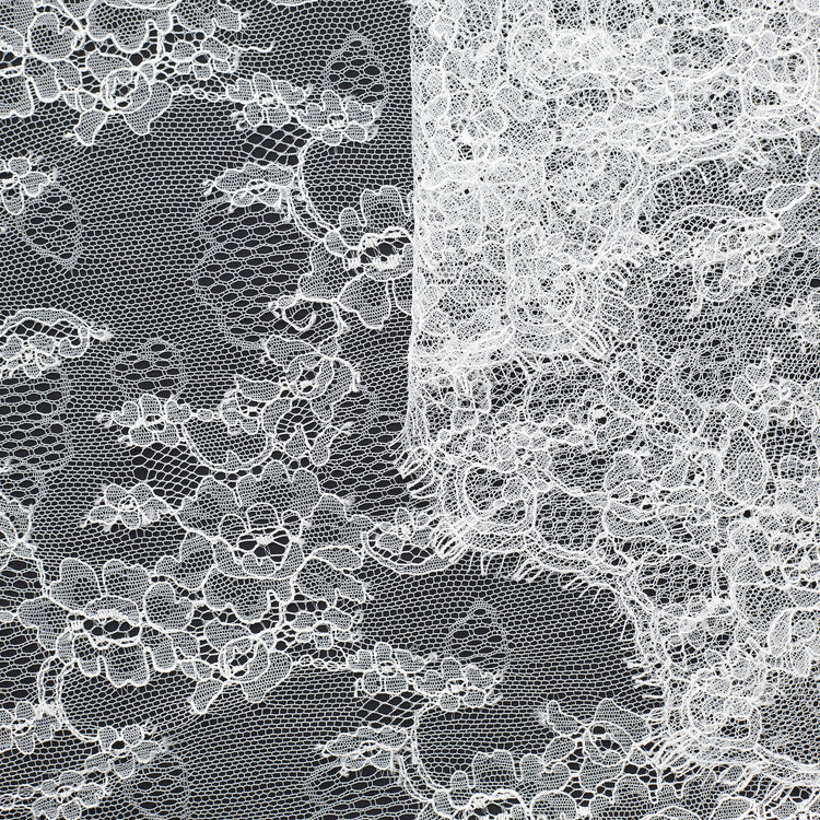 T23M04354 | Scalloped Flowers Chantilly Lace - view 1