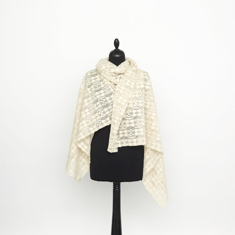 t23m04362 | Dentelle Coton Géométrique Texturée - vue 2