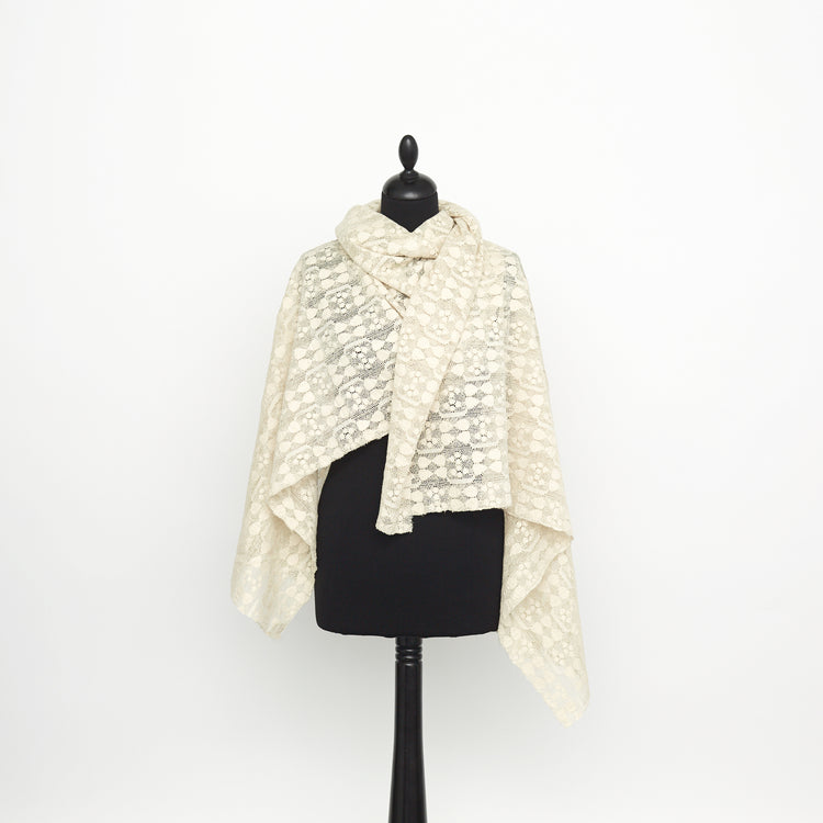 t23m04362 | Dentelle Coton Géométrique Texturée - vue 2