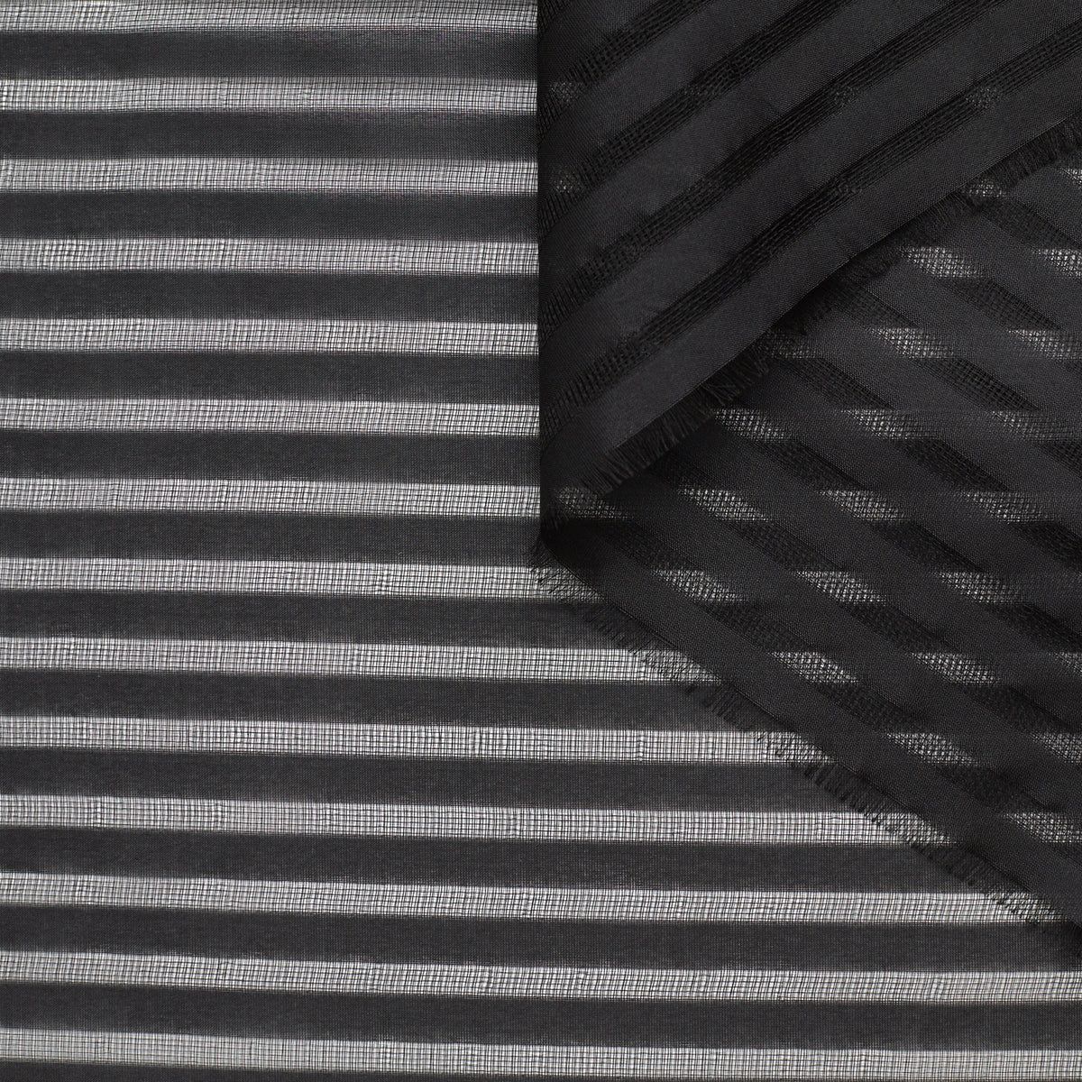 T23M04403 | Sheer Striped Silk Organza