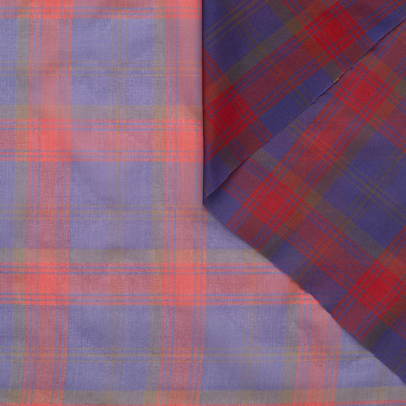 T23M04436 | Fancy Checked Silk Voile