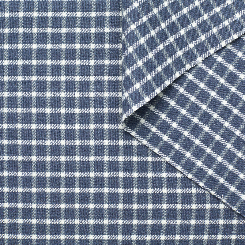 T23W04764 | Double Face Checked Wool & Cotton