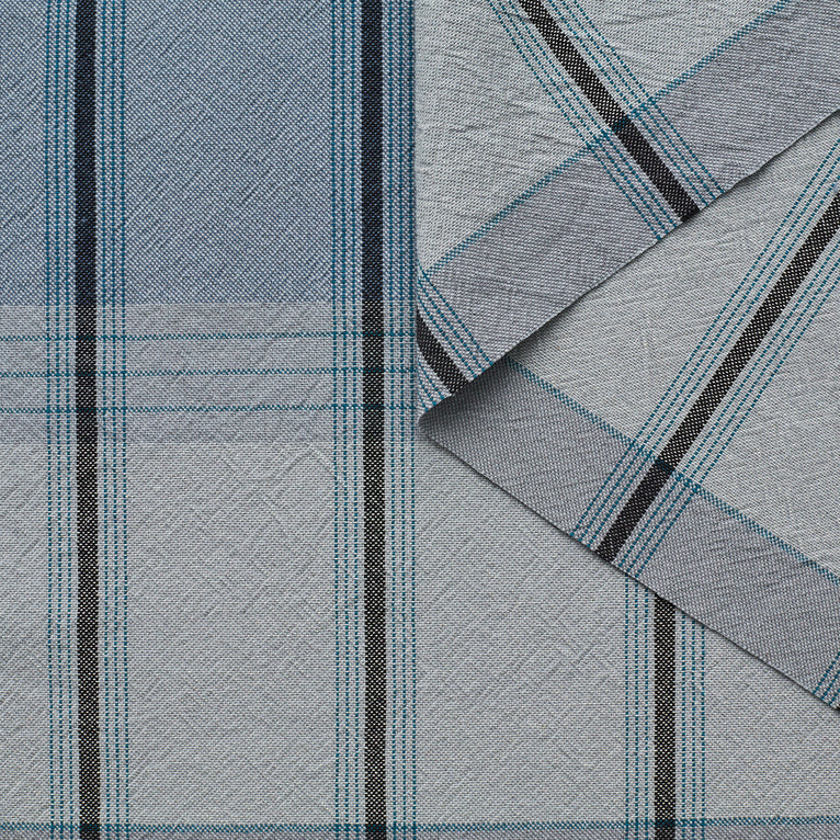 T23W04768 | Textured Checked Cotton - view 1